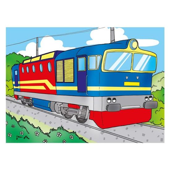 omalovánky Vlaky 5300561
