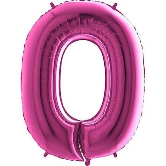 Balloon foil numerals PINK - Pink 115 cm - 0