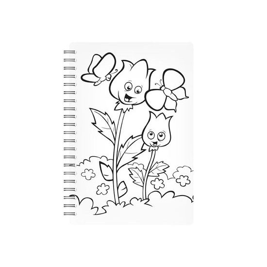 malování vodou 8B - blok 15x22cm se spirálou 8 listů + štětec 5301089