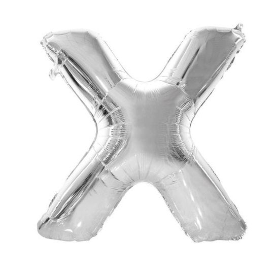 Balloon foil letter "X" 115 cm