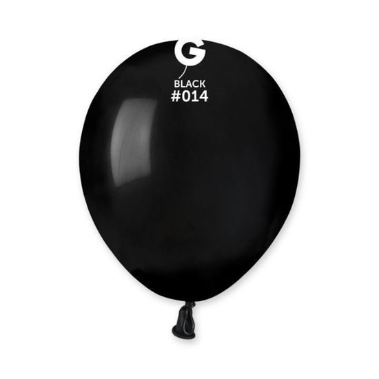 Latex Balloon MINI - 13 cm - Black, 1 pc