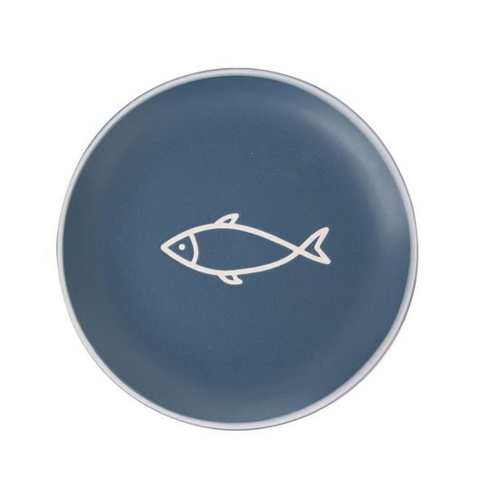 Dekoratívny keramický dezertný talíř SEA pr. 19,5 cm