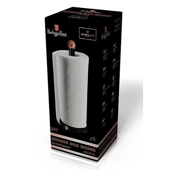 Držák na papírové utěrky Black Rose Collection BERLINGERHAUS BH-1737