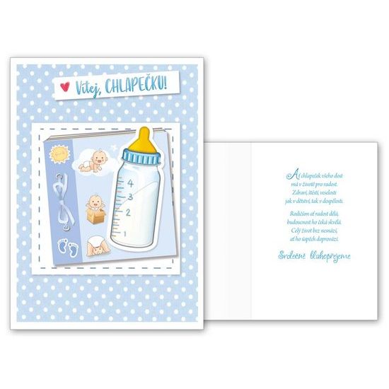 přání k narození miminka CN-667 PRANI_H_C0362