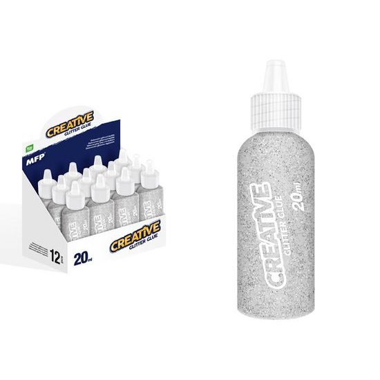 lepidlo glitrové 20ml stříbrné 6330634