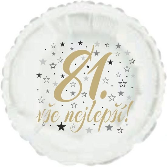 Balónik na 81. narodeniny - kruh