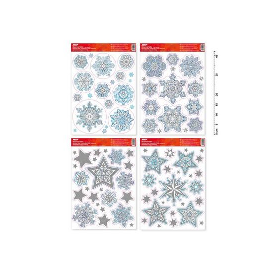 okenní fólie vánoce glitr VA002 30x42cm 8885722