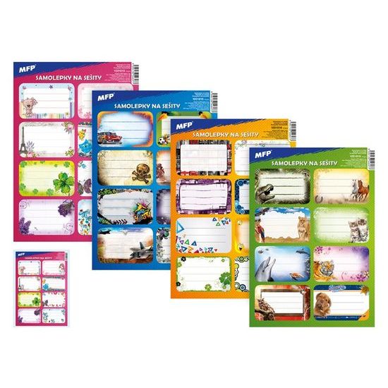 samolepky na sešity 8ks 1031815