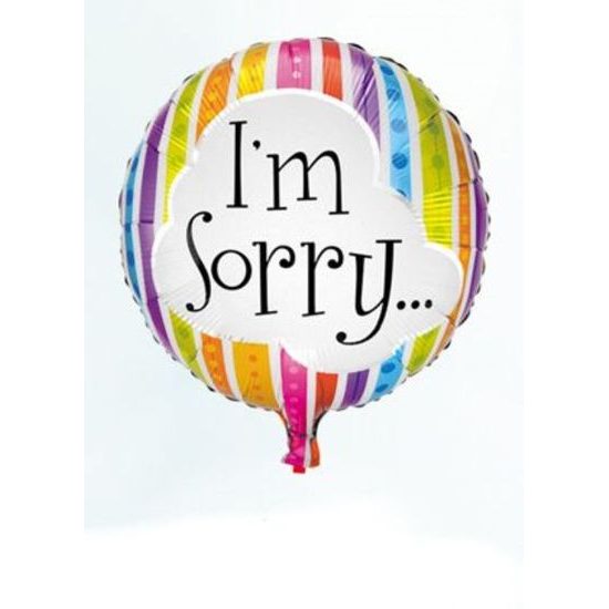 Foil balloon I'm sorry 45 cm