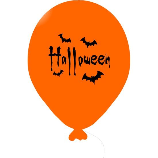 Halloween balónek oranžový