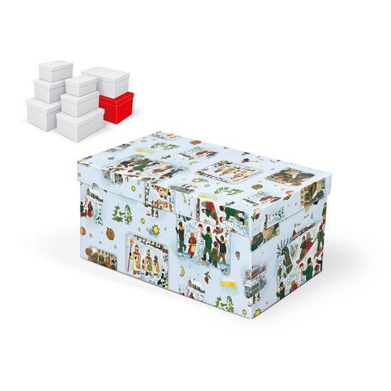 krabice dárková vánoční B-V005-HL 30x19x15cm 5370769