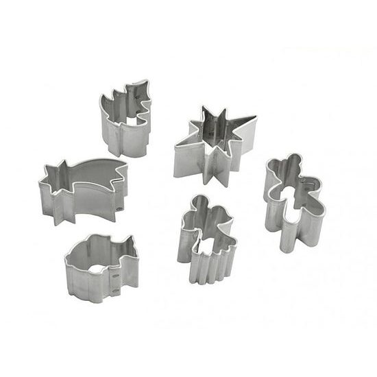 Set of dough cutters 6 pc. small