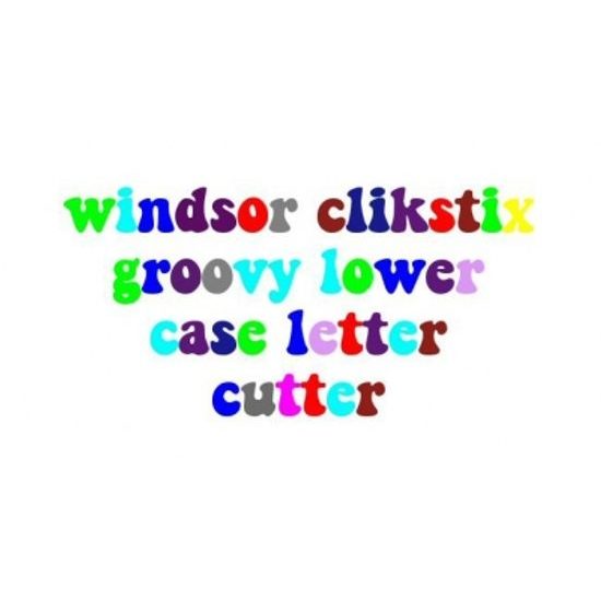 Cutter Alphabet lower caser Groovy with an ejector (plump)