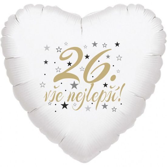 26. narozeniny balónek srdce