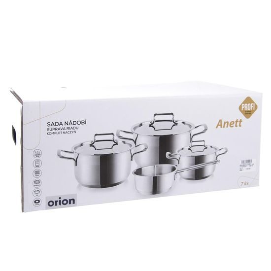 Anett 7-Piece Stainless Steel Cookware Set