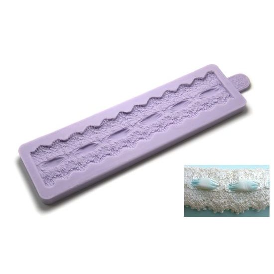 Elizabeth Vintage Silicone Mould - Lace with Bow