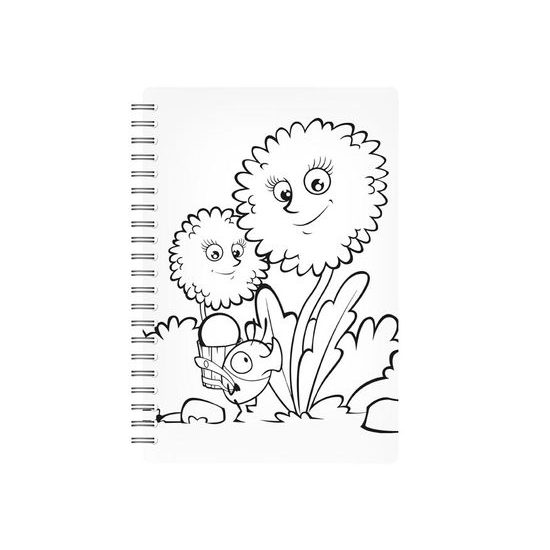 malování vodou 8B - blok 15x22cm se spirálou 8 listů + štětec 5301089