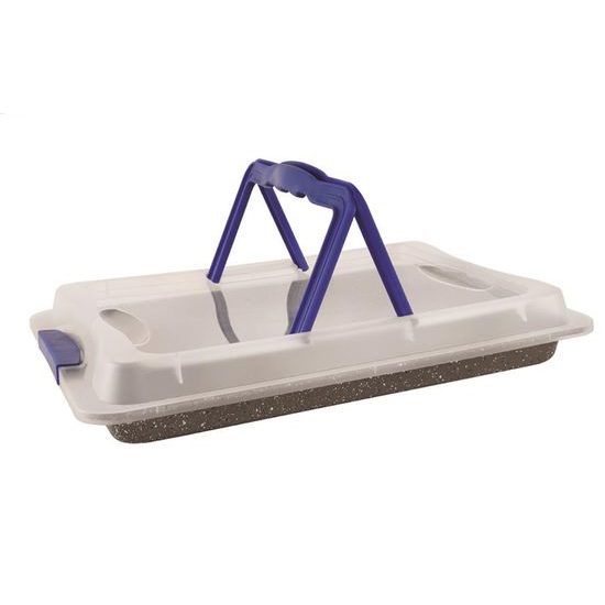 Carrying pan with lid and handles GRANDE - 42x29 cm