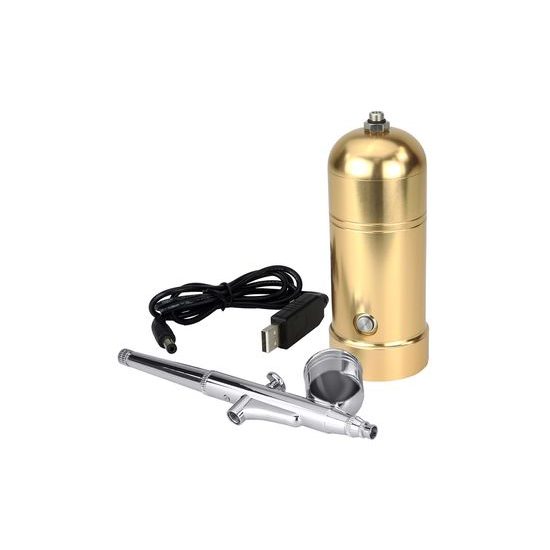 Portable Airbrush Kit Gold