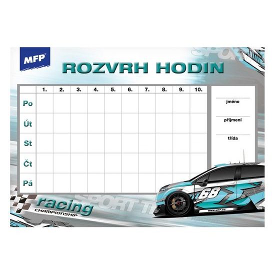 rozvrh hodin A5 mix 5300453