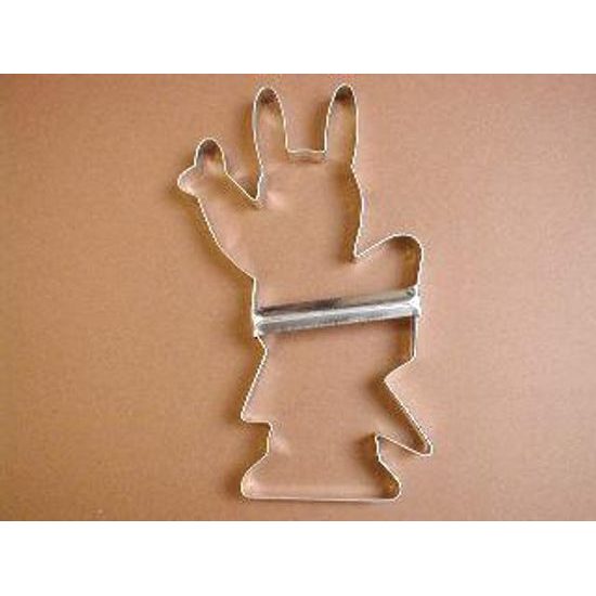 Rabbit Cookie Cutter in Tuxedo