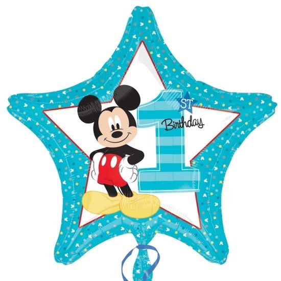 Mickey 1st Birthday Foil Balloon 43cm