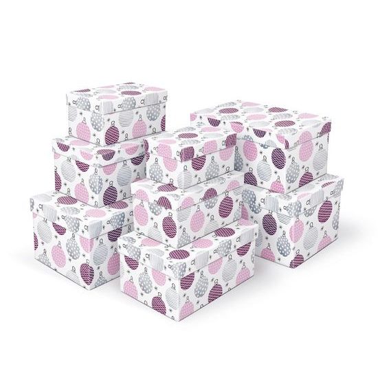 krabice dárková vánoční B-V003-D 22x14x11cm 5370719
