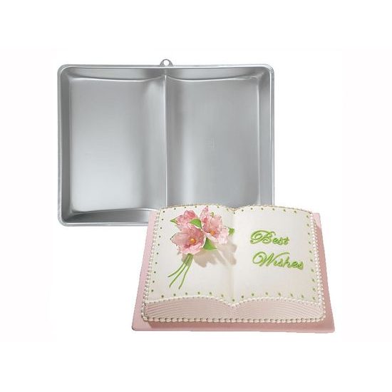 Cake tin Open book 3D