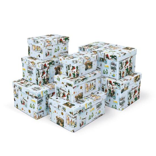 krabice dárková vánoční B-V005-CL 20x12x10cm 5370764