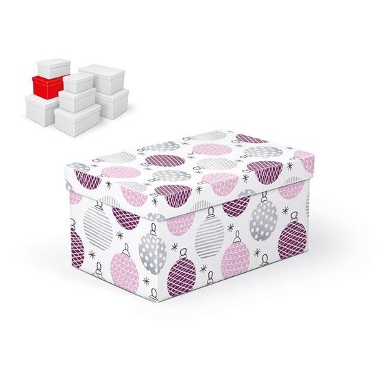 krabice dárková vánoční B-V003-D 22x14x11cm 5370719