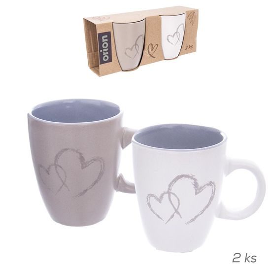 Hrnček keramický DOUBLE LOVE 0,14 l 2 ks