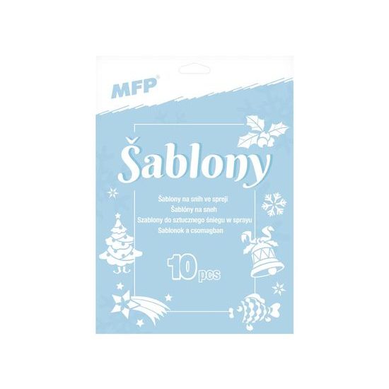 šablony na sníh ve spreji 10motivů 8885892