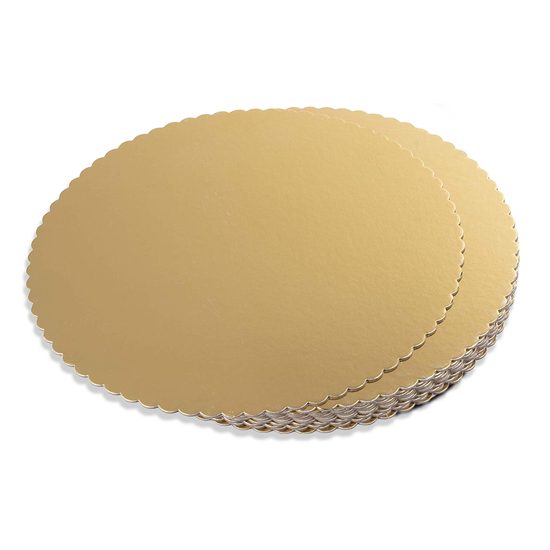 Tortová podložka zlatá kruh 40 cm