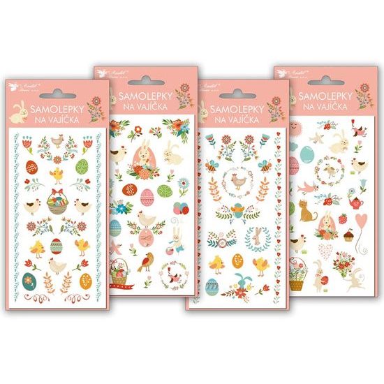 Veľkonočné nálepky na vajíčka 829 gél 19x9cm