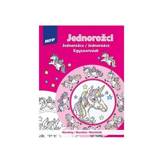 omalovánky antistresové Mandaly Jednorožci 210x276mm/24 5301145