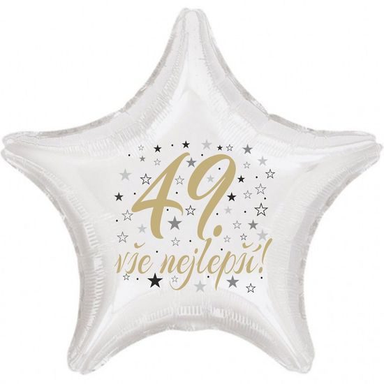 49. narozeniny balónek hvězda