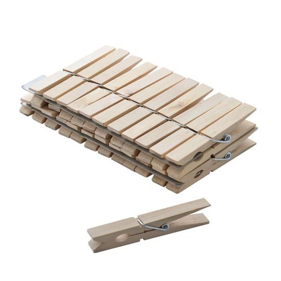 Washing pegs wood 24pcs