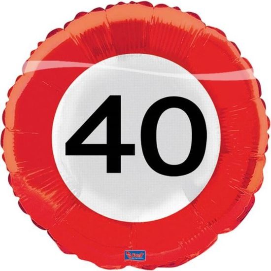 Balloon foil traffic sign 40, 43 cm