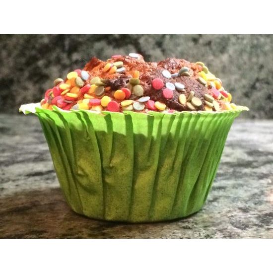 Sütő kosarak önhordó muffinokhoz - zöld 50 db