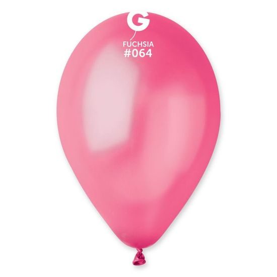 Metallic Fuchsia Balloons 100 pcs - Diameter 26 cm
