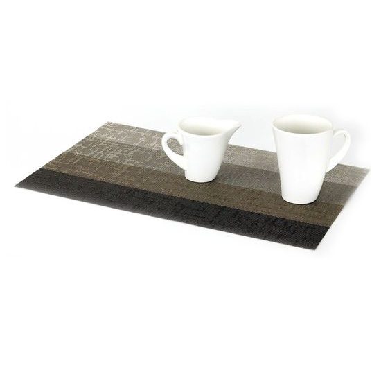 Plastic placemat - brown stripes