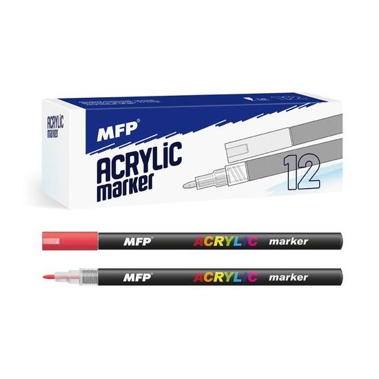Akrylový popisovač 1mm - červený 6410839