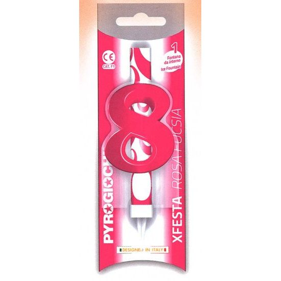 Tortová fontána číslo 8 ružová