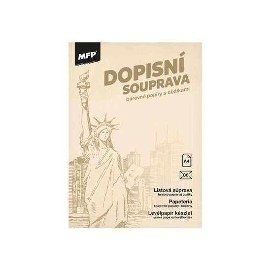 dopisní papír barevný LUX 5+10 (New York) 5550318