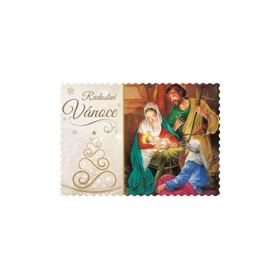 pohlednice vánoční 165 E výsek+UV+glitr 1240848