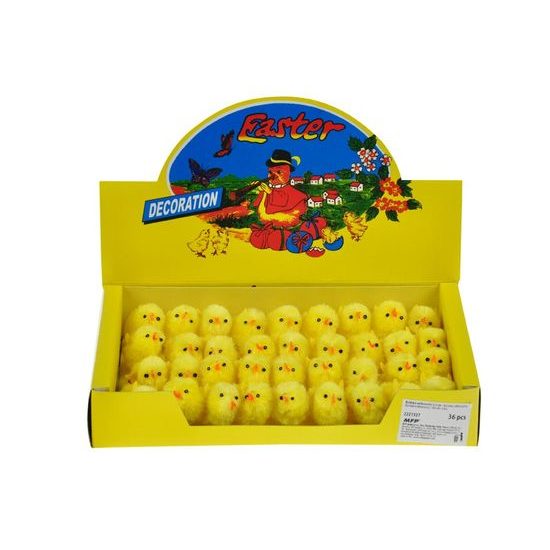 velikonoční kuřátko 3,5 cm, papírová krabička 2221327
