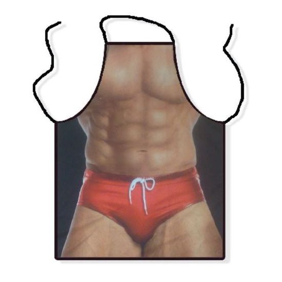 Zástěra Muž v plavkách