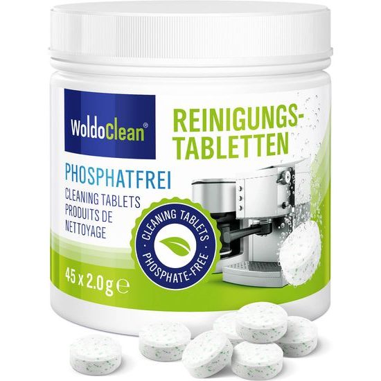 Bezfosfátové šetrné čistiace tablety do kávovarov - 45 ks