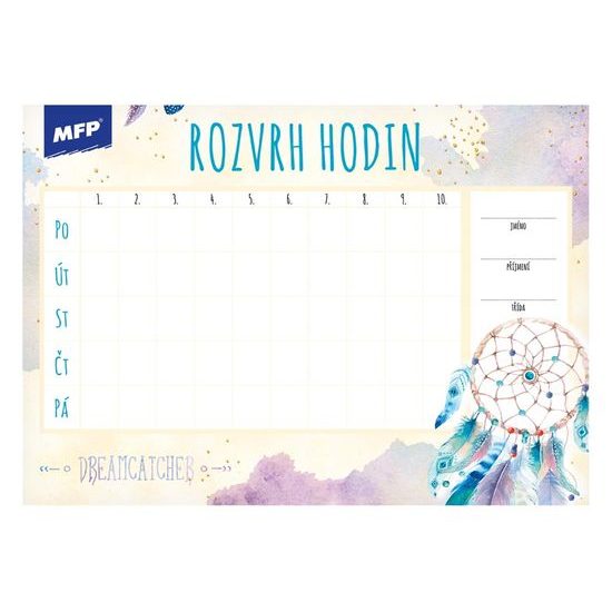 rozvrh hodin A5 mix 5300453