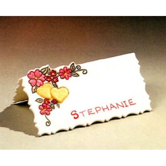 Patchwork Printable Name Badge with Heart